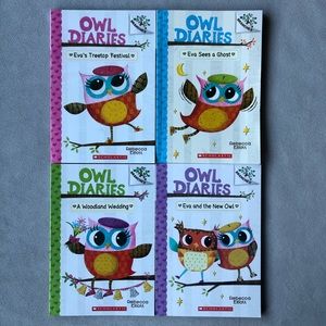 Set of 4 ~ Owl Diaries ~ Books #1-4
